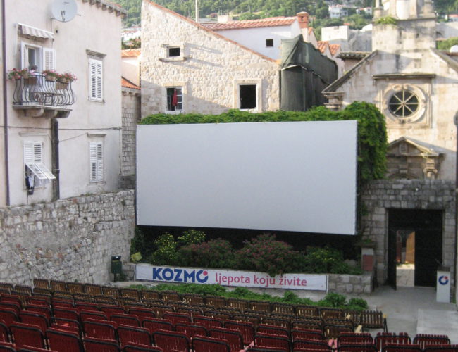 Outdoor cinema, Dubrovnik Outdoor cinema, Dubrovnik