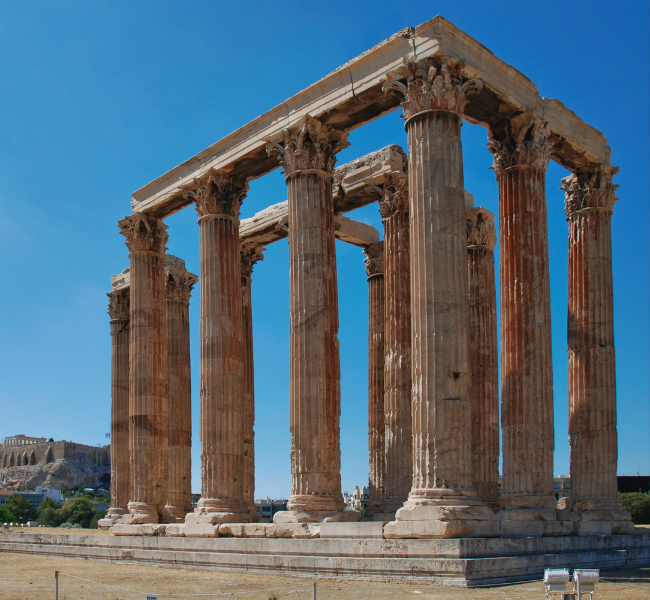 Temple of Olympian Zeus By Tom D'Arby/Pexel