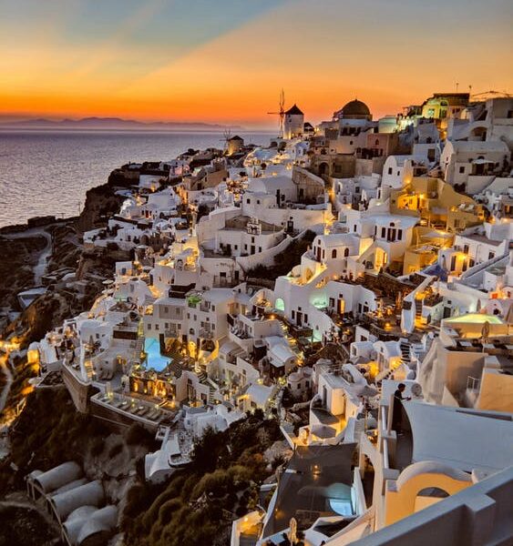 Sunset in Oia Santorini By Vishal Jadav/Pexels